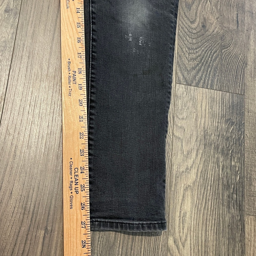 American Eagle Airflex+ Skinny Jeans Mens 29x30 Faded Black Denim Pants - Picture 9 of 11